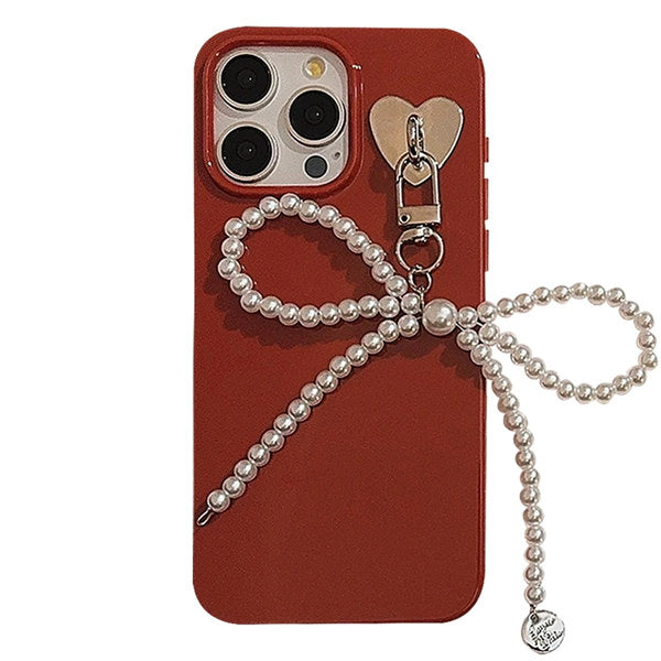 Pop of Red Bowknot iPhone Case