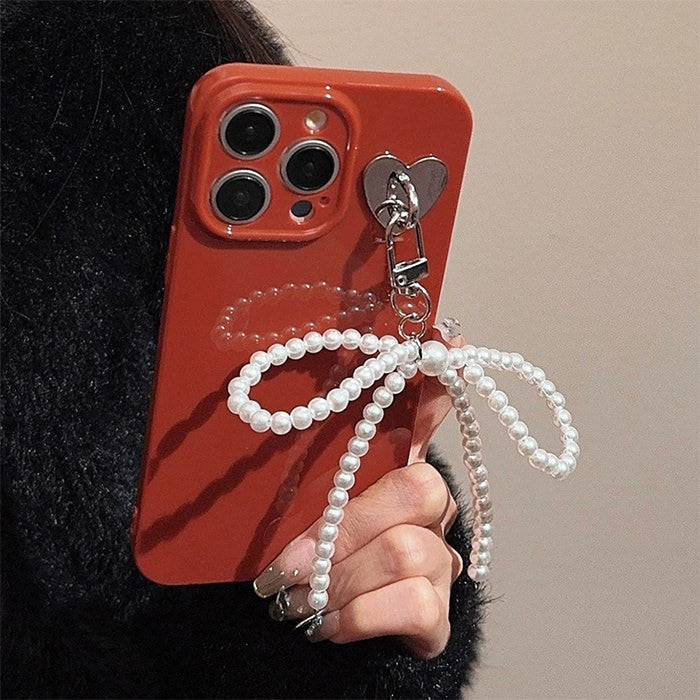 Pop of Red Bowknot iPhone Case