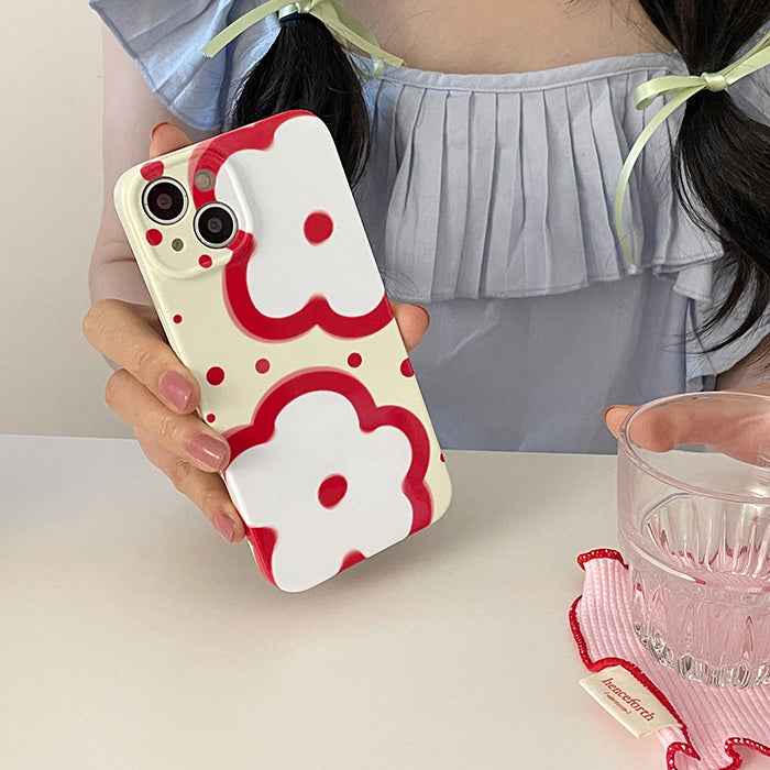 Red Flowers iPhone Case