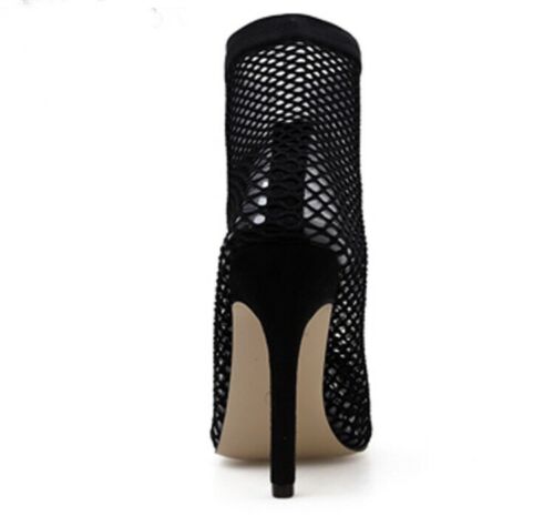 Fishnet Midcalf Boots