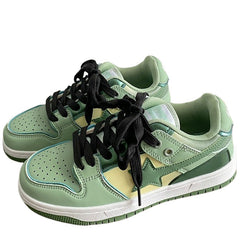 Sage Green Star Sneakers