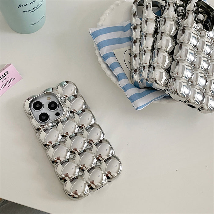 Silver Bubble iPhone Case