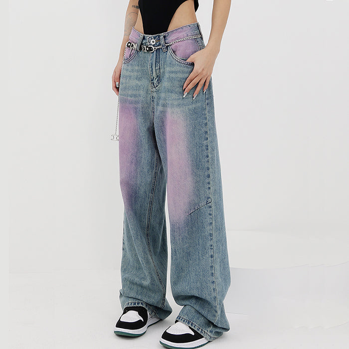 Skater Girl Wash Baggy Jeans