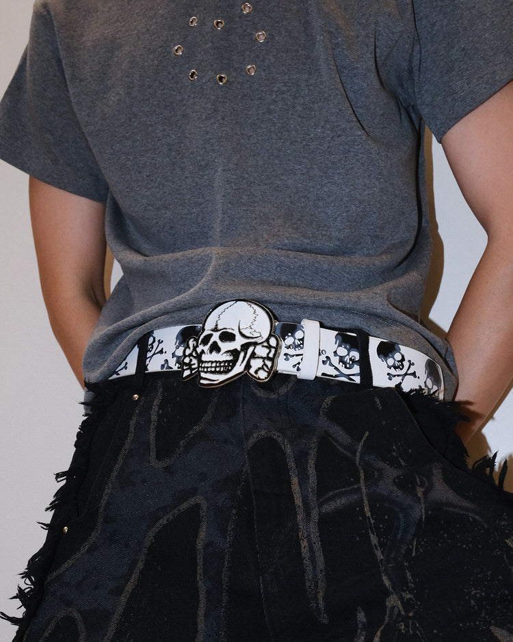 2000s Style Skull Belt