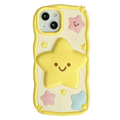 Smile Face Star iPhone Case