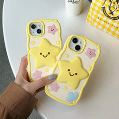 Smile Face Star iPhone Case