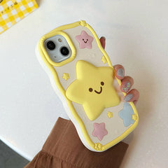 Smile Face Star iPhone Case