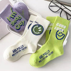 Smiley Face 3 Pack Socks