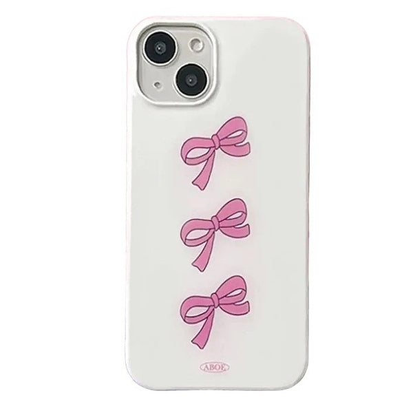 Soft Girl Bows iPhone Case