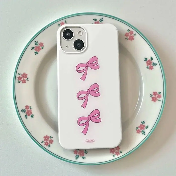 Soft Girl Bows iPhone Case