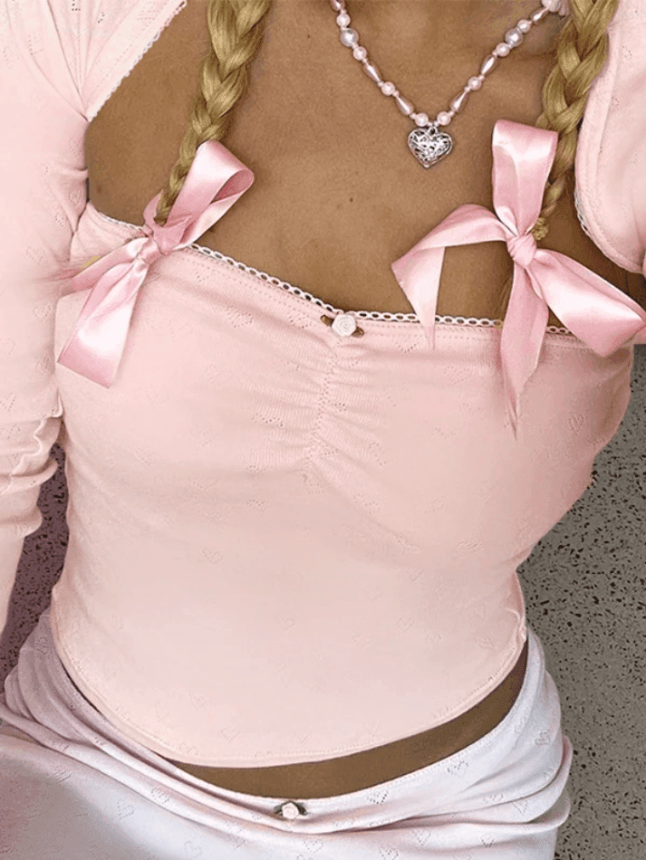Solid Color Pleated Set