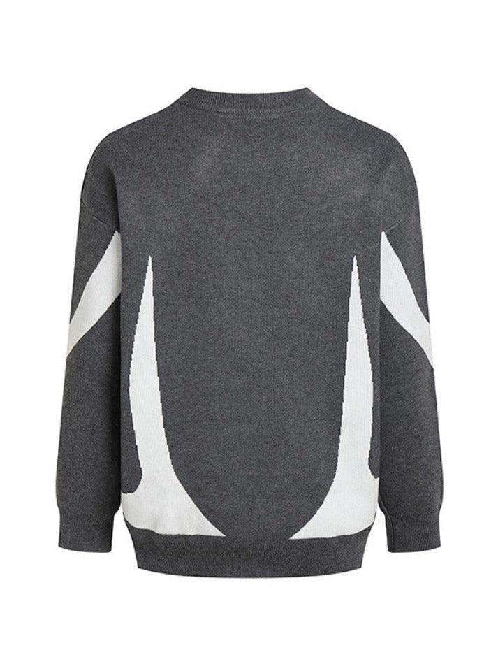 Star Jacquard Baggy Sweater