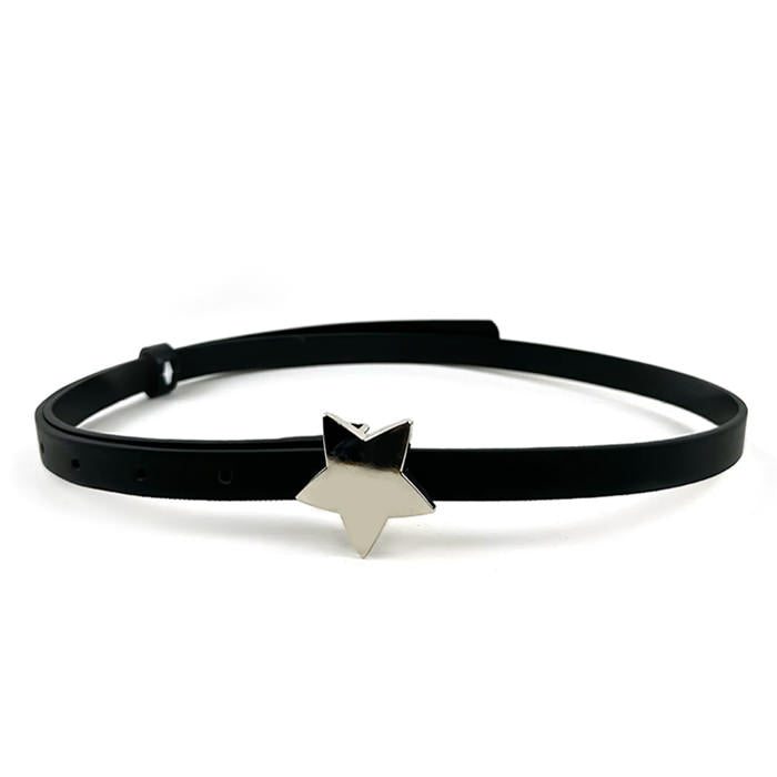 Star Buckle Thin Belt