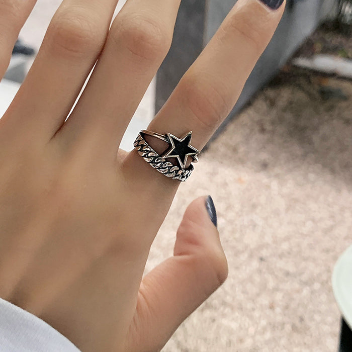 Star Chain Double Ring