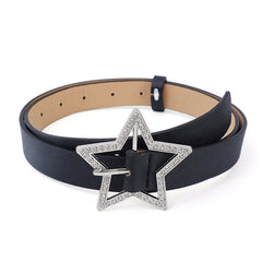 Star Rhinestone Buckle Belt