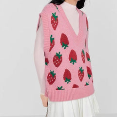 Strawberry Knit Vest