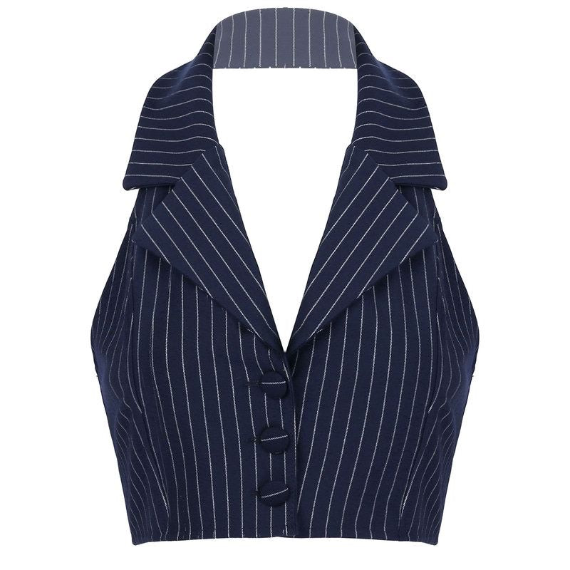 Baby Lies Halter Tailored Vest