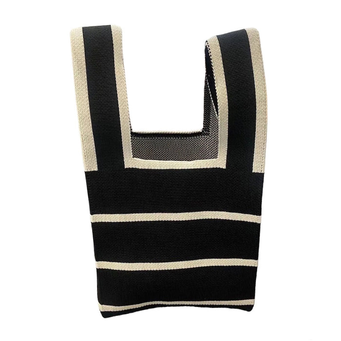 French Mood Striped Mini Crochet Bag