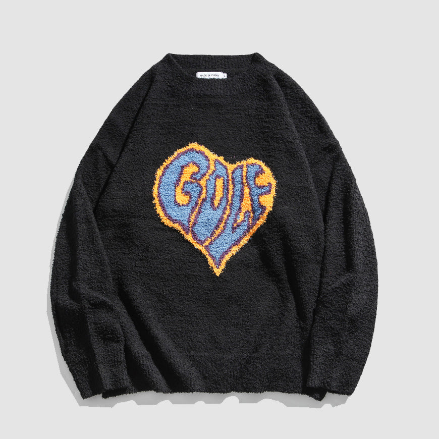 Street Love Embroidery Sweater