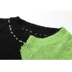 Hole Splicing Design Sweater