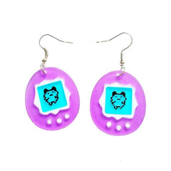 90's Kids Tamagotchi-Shaped Earrings