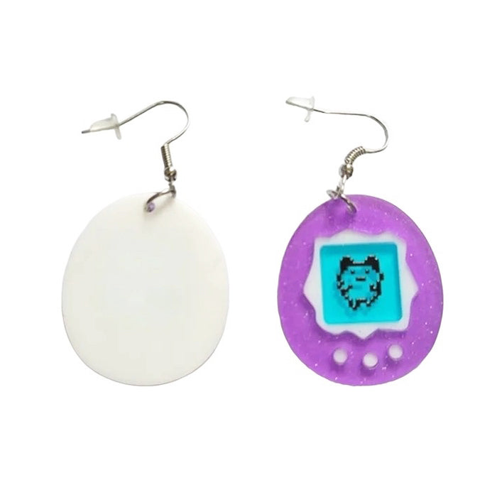 90's Kids Tamagotchi-Shaped Earrings