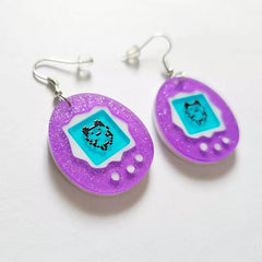 90's Kids Tamagotchi-Shaped Earrings