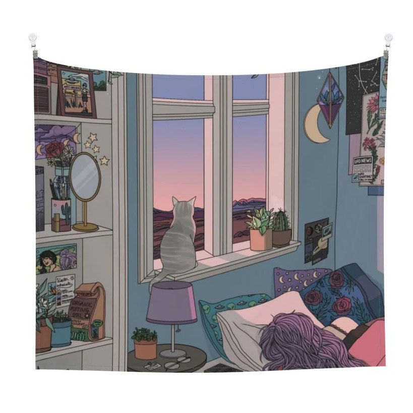 Anime Room Wall Tapestry