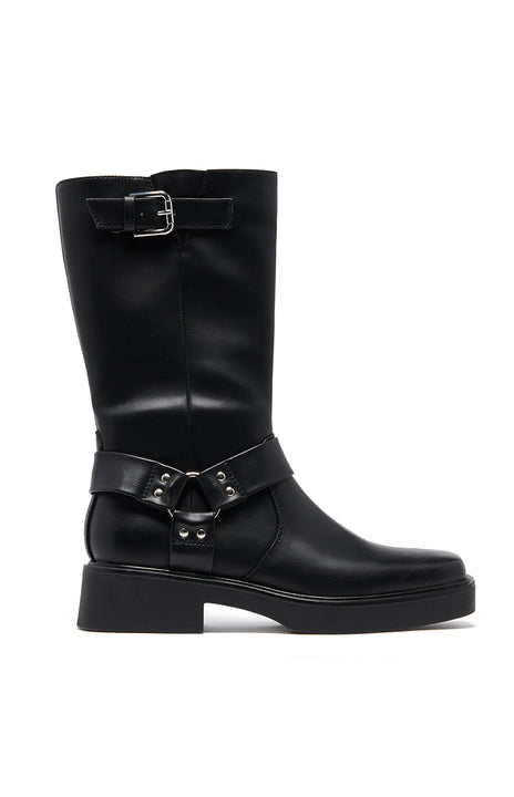 Therapy Edge Black Biker Boots