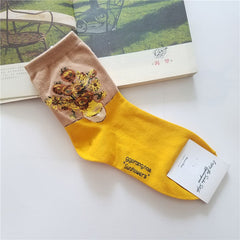 Van Gogh's Sunflowers Socks