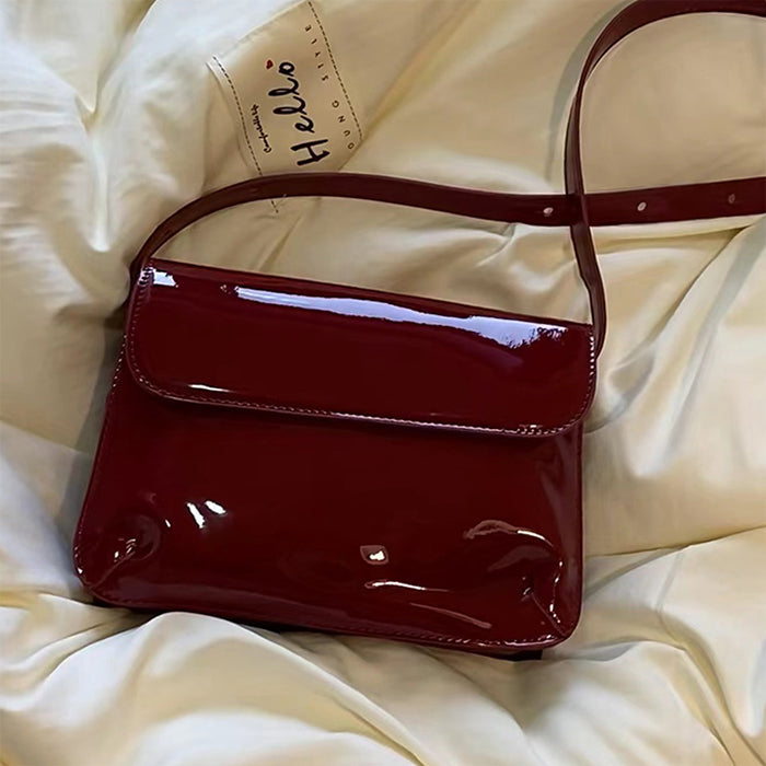 Vintage Style Red Lacquered Bag