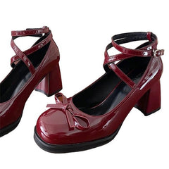 Vintage Style Lacquered Mary Janes