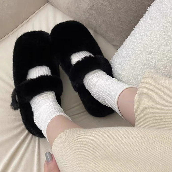 Warm Sheepskin Ballet Flats