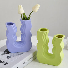 Danish Pastel Wave Flower Vase