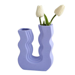 Danish Pastel Wave Flower Vase