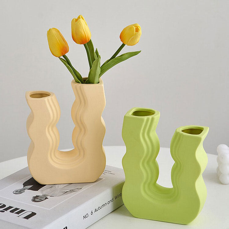 Danish Pastel Wave Flower Vase