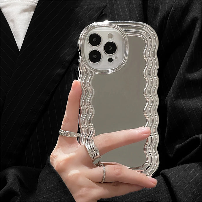 Wave Mirror Aesthetic iPhone Case