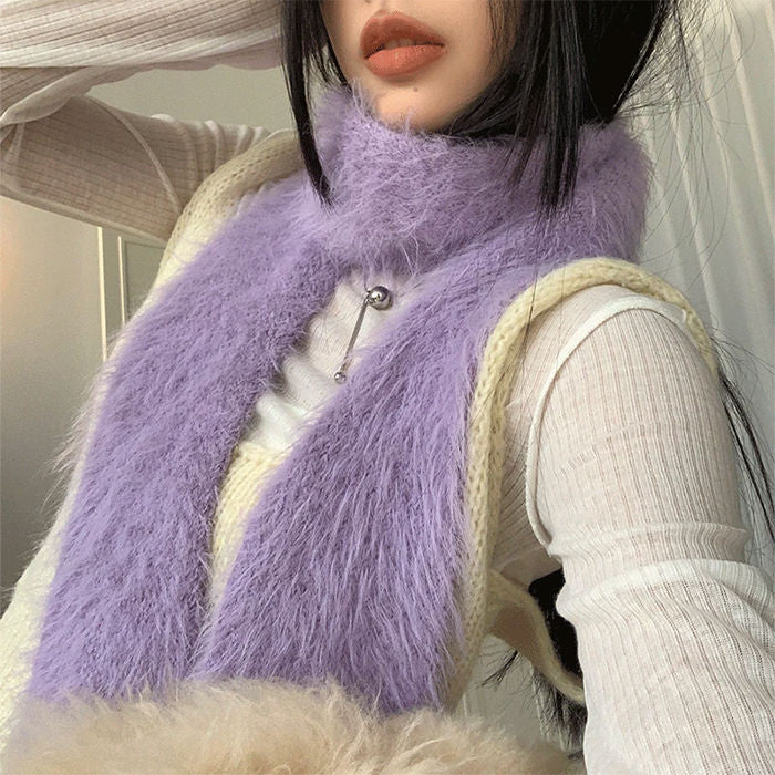 2000's Popstar Fuzzy Scarf