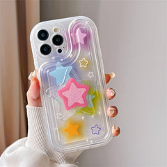 Y2K Glitter Star iPhone Case