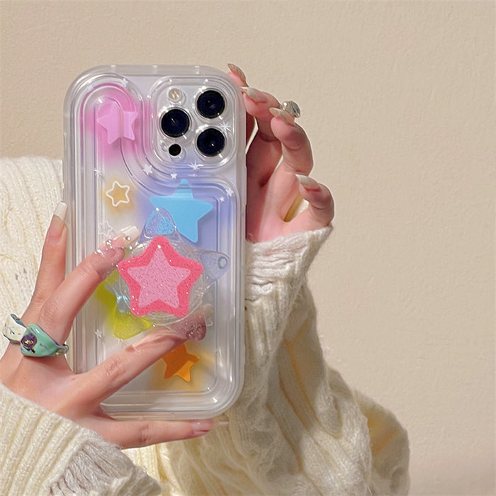 Y2K Glitter Star iPhone Case