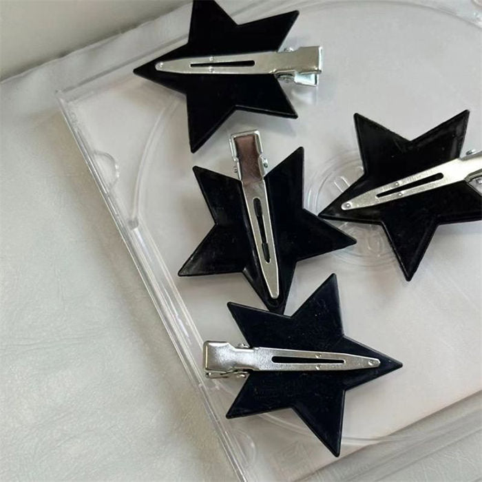 Y2K Star Hair Clips Set